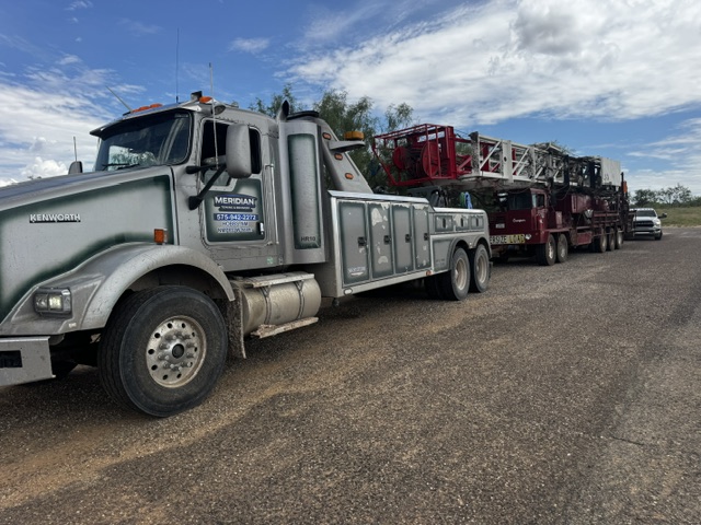Meridian Towing and Recovery heavy-duty tow truck in Hobbs, New Mexico